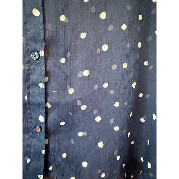 Abercrombie & Fitch Sleeveless Blouse Sheer Large - Picture 2 of 5